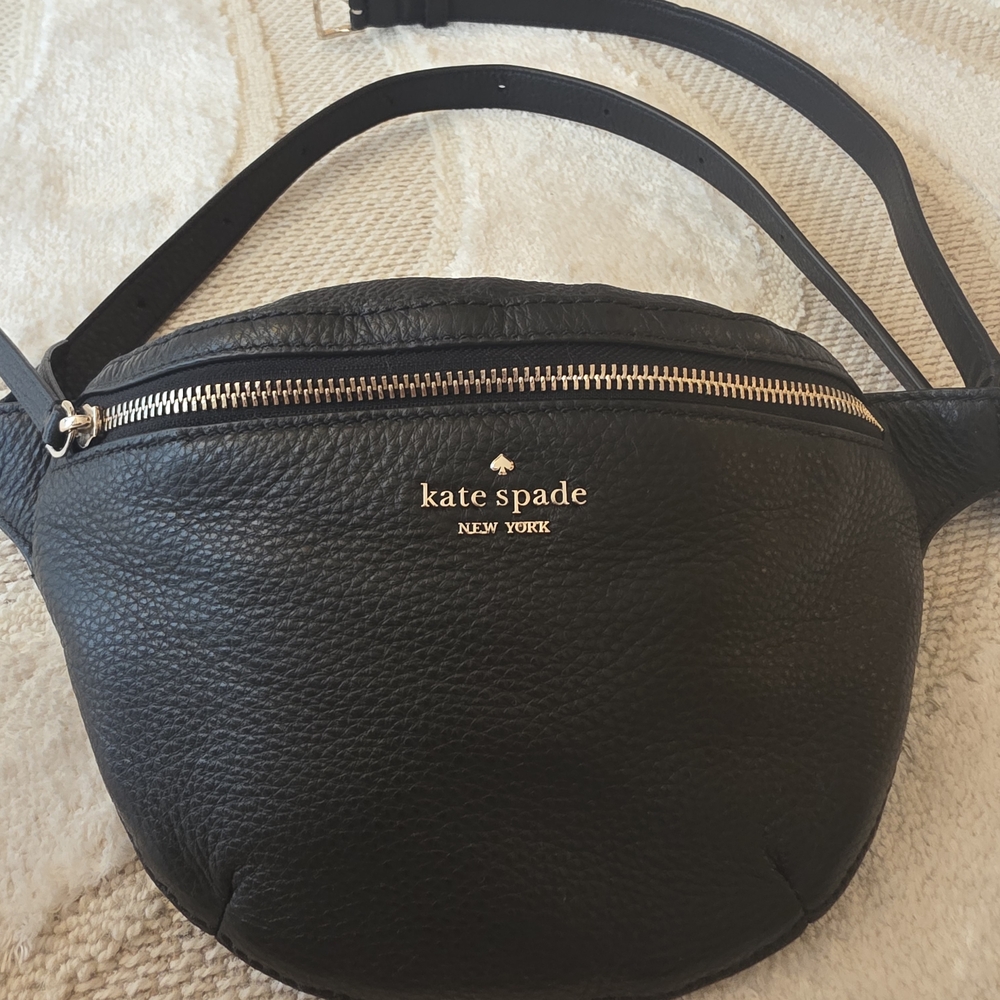 Kate Spade Black Leather Belt Bag